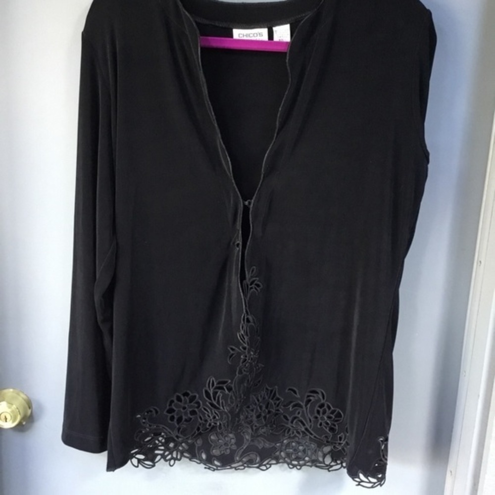 Beautiful and practical Chico’s travelers jacket